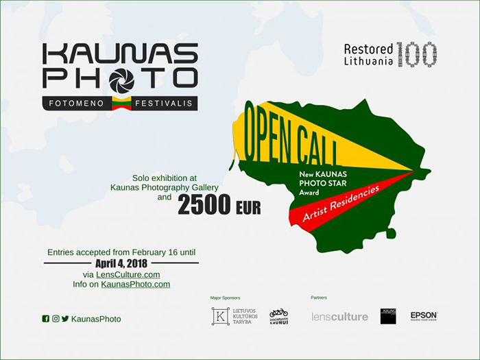 Международный фестиваль KAUNAS PHOTO 2018: идет прием заявок